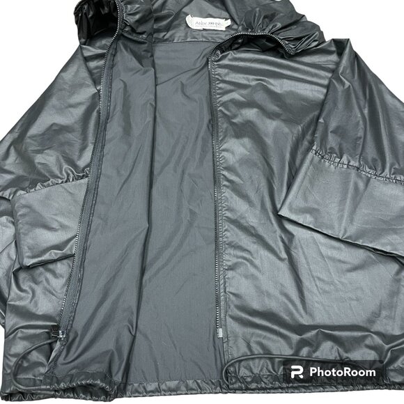 VTG Women's‎ ANDY JOHNS Windbreaker Black Nylon - Size Large - Picture 7 of 14